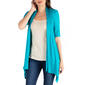 Womens 24/7 Comfort Apparel Loose Fit Half Sleeve Cardigan - image 1