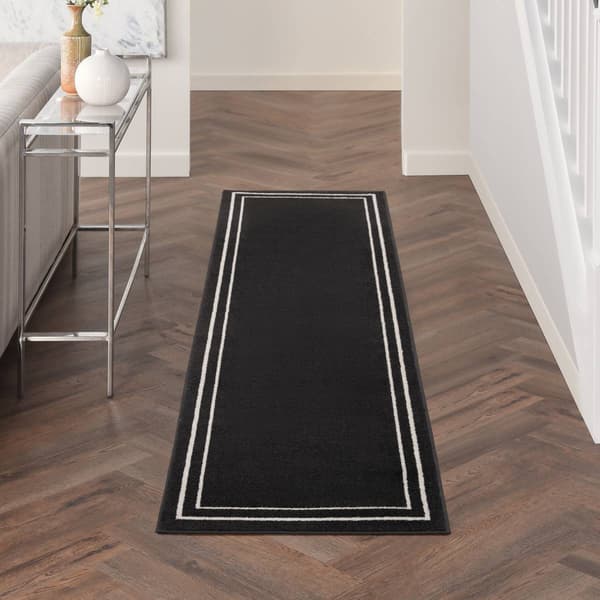 Nourison Essentials Double Border Indoor/Outdoor Runner