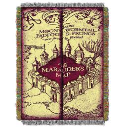 Northwest Harry Potter Marauders Map Woven Tapestry Throw
