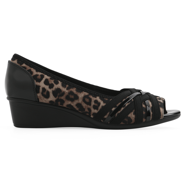 Womens Cliffs by White Mountain Peep Toe Boldest Wedge Heels