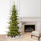 Puleo International 7.5ft. Pre-Lit Slim Hillside Spruce Tree - image 2
