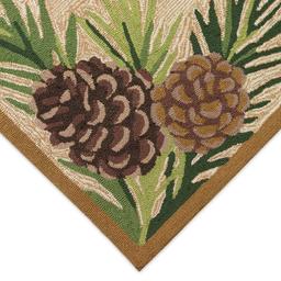 Liora Manne Ravella Forest Border Rectangular Accent Rug