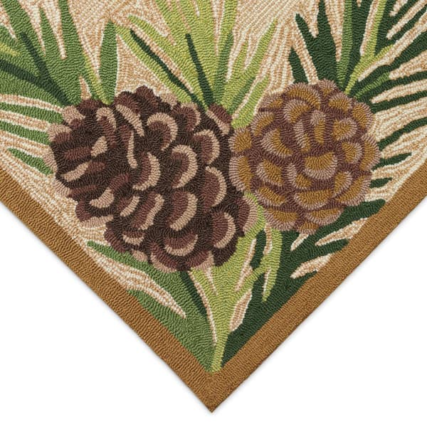 Liora Manne Ravella Forest Border Rectangular Accent Rug