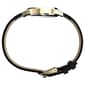 Womens Timex® Silver Dial Watch w/ Black Leather Strap - image 2