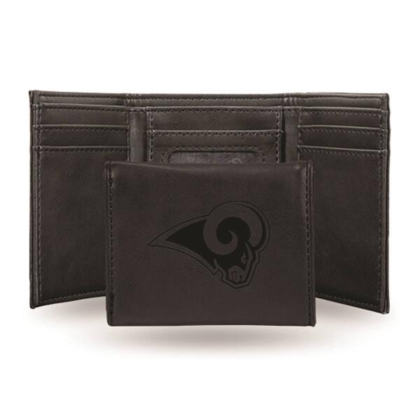 Mens NFL Los Angeles Rams Faux Leather Trifold Wallet - image 