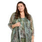 Plus Size R&M Richards 3pc. Abstract Metallic Crinkle Pant Set - image 5