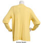 Womens Napa Valley Long Sleeve Pointelle Open Front Cardigan - image 2