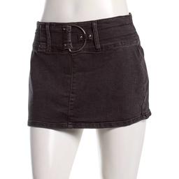 Juniors Madden Girl Denim D-Ring Mini Skirt