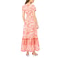 Womens Cece Short Puff Sleeve Poplin Floral Maxi Dress - image 2