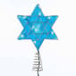 Kurt Adler UL 10-Light LED Silver & Blue Shimmer Star Treetop - image 1