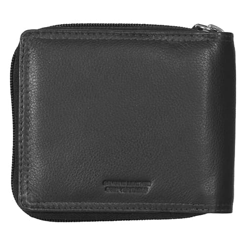 Mens Club Rochelier Winston Zip-Around Leather Billfold Wallet