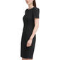 Womens Calvin Klein Short Sleeve Solid Crepe Sheath Dress - image 3
