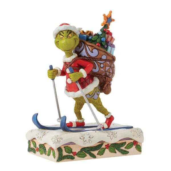 Jim Shore Grinch Skiing Christmas Figurine - image 