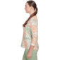Womens Ruby Rd. Tropical Oasis Watercolor Medallion Tee - image 4