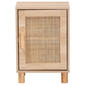 Baxton Studio Maclean Natural Brown Wood 1-Door Nightstand - image 3