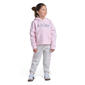 Girls (4-6X) adidas Logo Graphic Hooded Pullover Heather Joggers - image 1