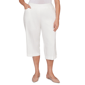 Plus Size Alfred Dunner Resort Living Smooth Waist Pull On Capris - image 1