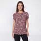 Petite Anne Klein Short Pleat Sleeve Colorful Abstract Dot Blouse - image 1