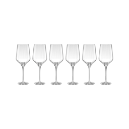 Lenox(R) Tuscany Classics Angled Optic Wine Glasses - Set of 6