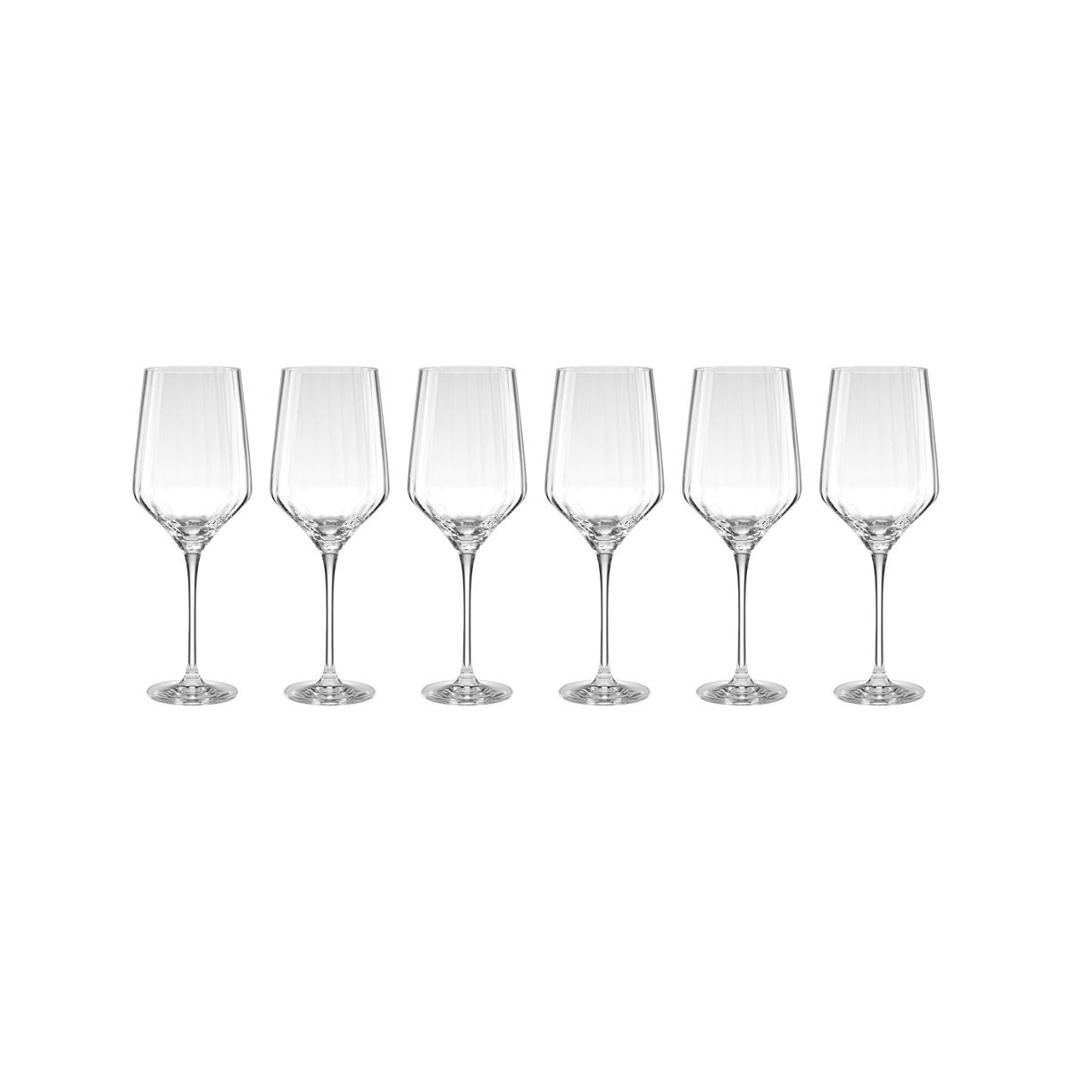 Lenox(R) Tuscany Classics Angled Optic Wine Glasses - Set of 6