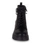 Womens Wanted Supercross Lace Up Chunk Heel Ankle Boots - image 2