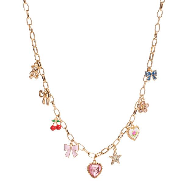 Ashley Gold-Tone Whimsical Pendant Necklace - image 
