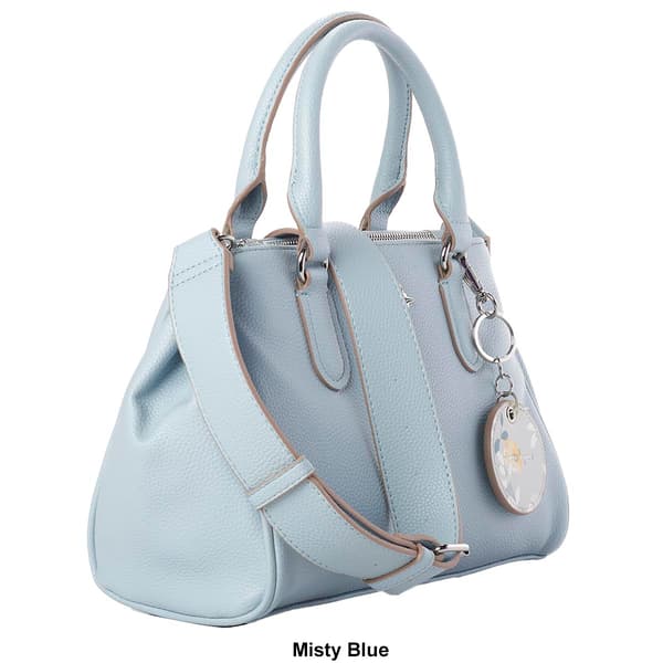 Nanette Lepore Brody Triple Section Satchel w/ Mirror Keychain