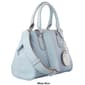 Nanette Lepore Brody Triple Section Satchel w/ Mirror Keychain - image 2