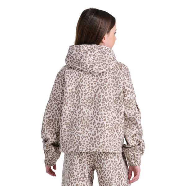Girls (7-16) adidas® Long Sleeve Oversized Leopard Hoodie