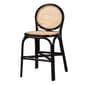bali & pari Monaco Modern Bohemian Mahogany Wood Counter Stool - image 1