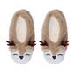 Womens Capelli New York Buffalo Check Reindeer Slipper Socks - image 1