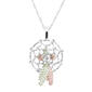 Gold Classics&#40;tm&#41; Black Hills Gold & Silver Dreamcatcher Pendant - image 1