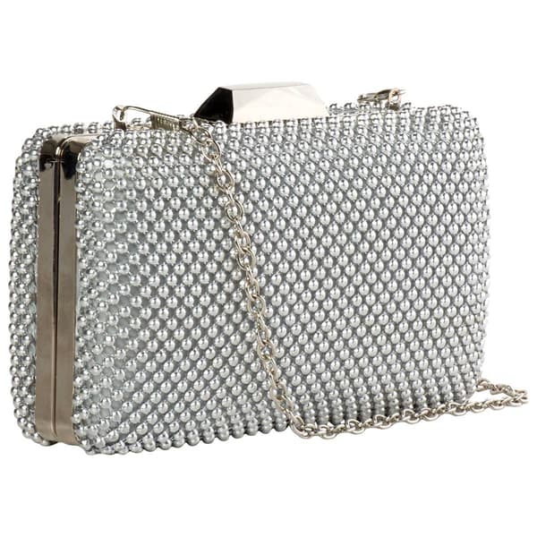 Jessica McClintock Arlo Mesh Clutch With Chain