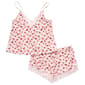Womens Jessica Simpson Cherry Bows Cami Pajama Set w/Lace V Back - image 1