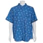Mens Big & Tall Joe Marlin Palm Trees & Diamond Button Down Shirt - image 2