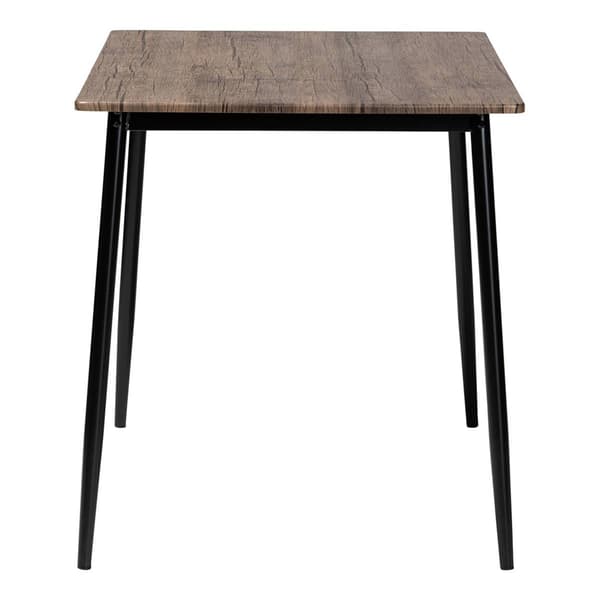 Baxton Studio Dalair Industrial Rustic Brown Wood Dining Table