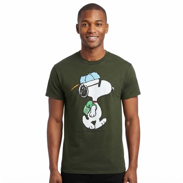 Young Mens Peanuts(tm) Cool Snoopy Short Sleeve Graphic Tee - image 