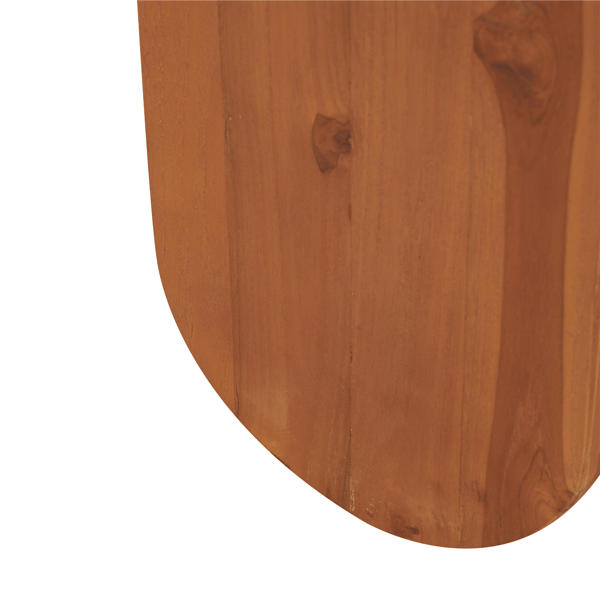 9th & Pike® Traditional Brown Teak Wood Accent Table
