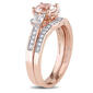 Gemstone Classics&#8482; 10kt. Rose Gold 1/7ctw. Bridal Ring Set - image 2