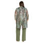 Plus Size R&M Richards 3pc. Abstract Metallic Crinkle Pant Set - image 2