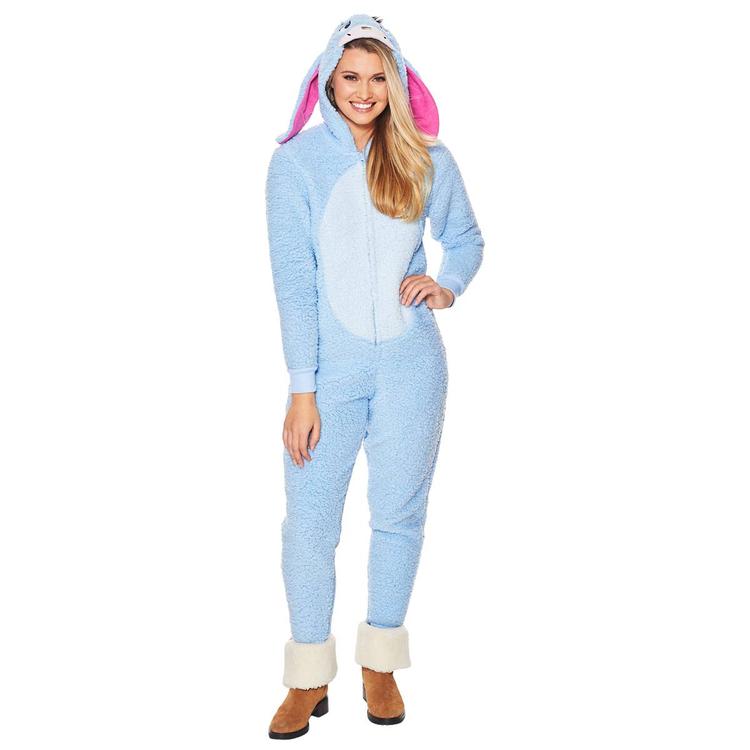 MJC Eeyore Sherpa Hooded Pajama Onesie