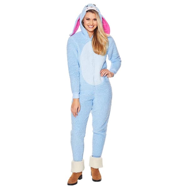 MJC Eeyore Sherpa Hooded Pajama Onesie - image 