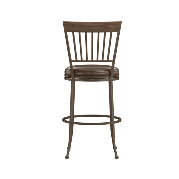 HH2 Home Hawkins Metal Commercial Grade Bar Height Swivel Stool