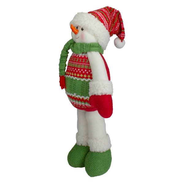 Northlight Seasonal 17.5in. Plush Snowman Christmas Figure