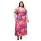 Plus Size 24/7 Comfort Apparel Paisley Cold Shoulder Maxi Dress - image 2