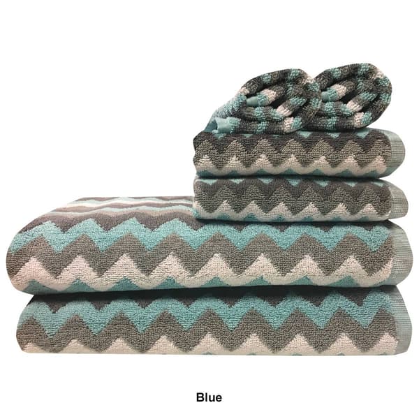 Zig Zag 6pc. Bath Towel Set