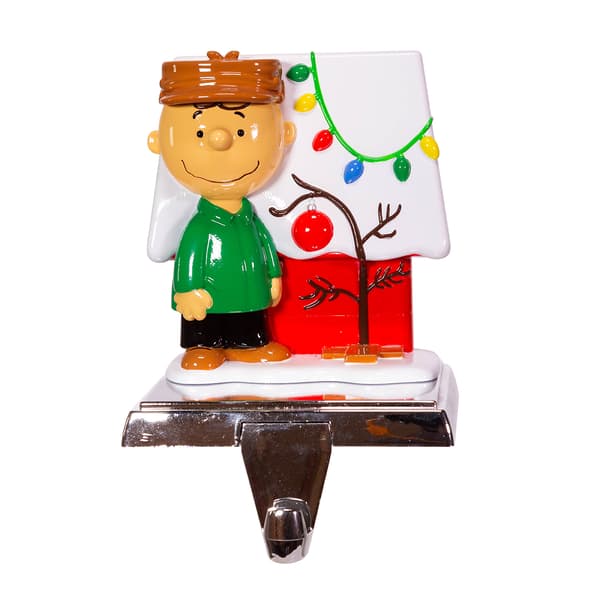 Kurt S. Adler Peanuts Charlie Brown & Doghouse Stocking Holder