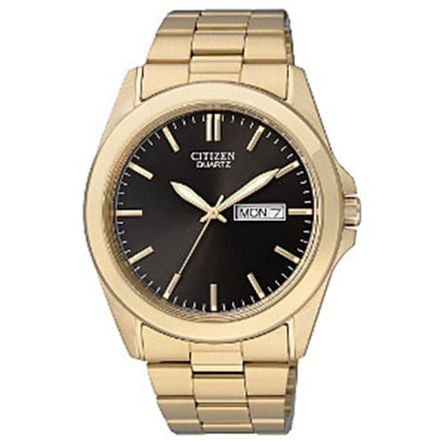 Mens Citizen(R) Quartz Gold-Tone Watch - BF0582-5 - image 