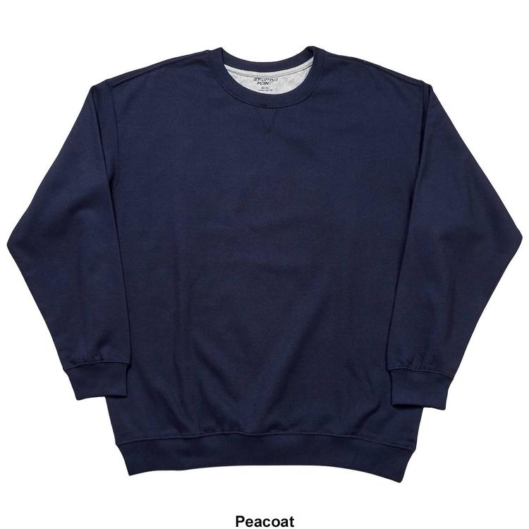 Mens Big &amp; Tall Starting Point Solid Long Sleeve Sweatshirt