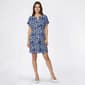 Plus Size Cocomo Dolman Sleeve Split Neck Floral Shift Dress - image 1
